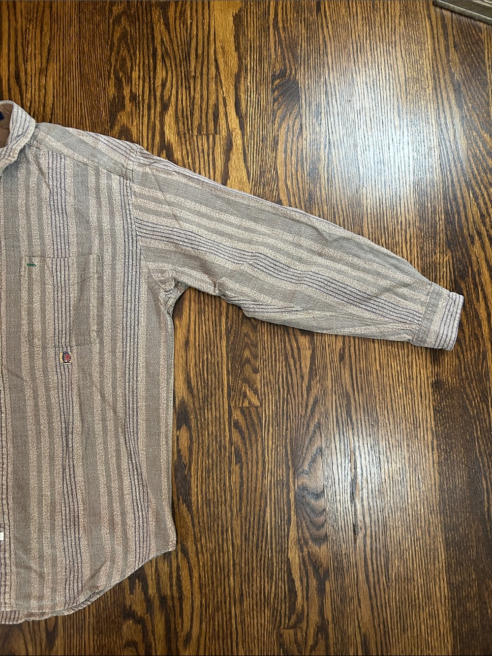 Vintage 90s Tommy Hilfiger Striped Dress Shirt - Picture 7 of 8